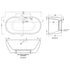 Nuie Choice Freestanding Double Ended Boat Bath 1555mm x 745mm