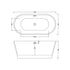 Nuie Choice Oval Freestanding Bath 1600x780x590mm