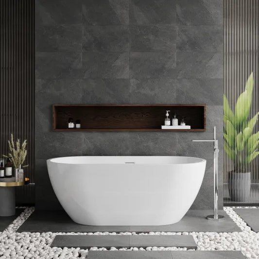 Nuie Choice 1800x850x590mm Oval Freestanding Bath
