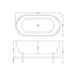 Nuie Choice Elevated Freestanding Bath with Stand 2 Size Options