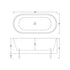 Nuie Choice Elevated Freestanding Bath with Stand 2 Size Options