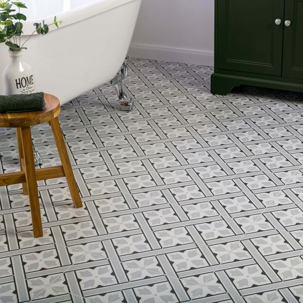 Nkr Tulip Light Grey Tiles 450x450mm