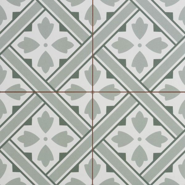 Nkr Tulip Sage Green Tiles 450x450mm