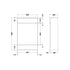 Eden 500mm WC Unit 3 Colour Options