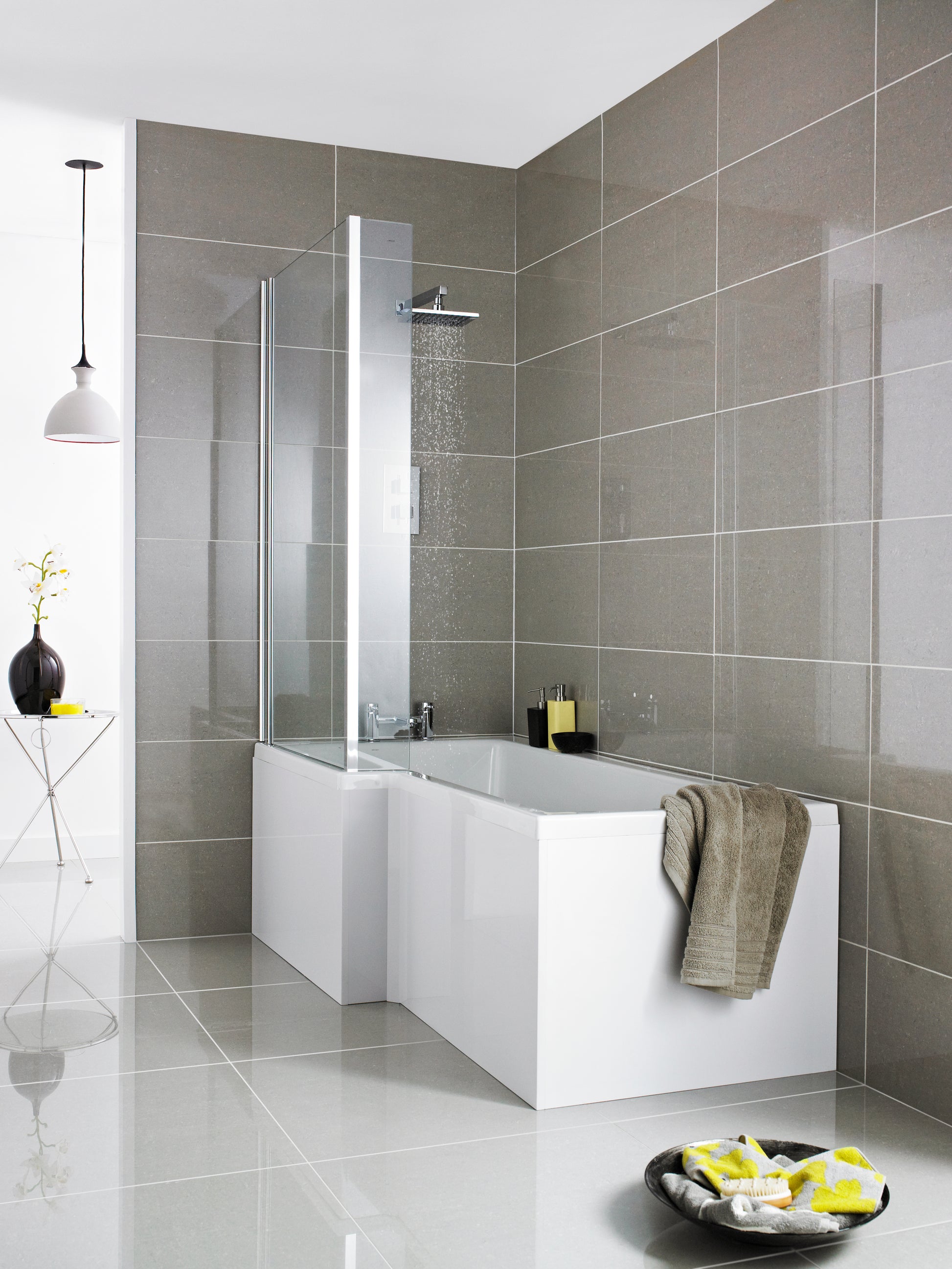 Nuie 1600mm square showerbath front panel