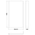 Nuie Square Fixed Bath Screen with Fixed Return - 6mm