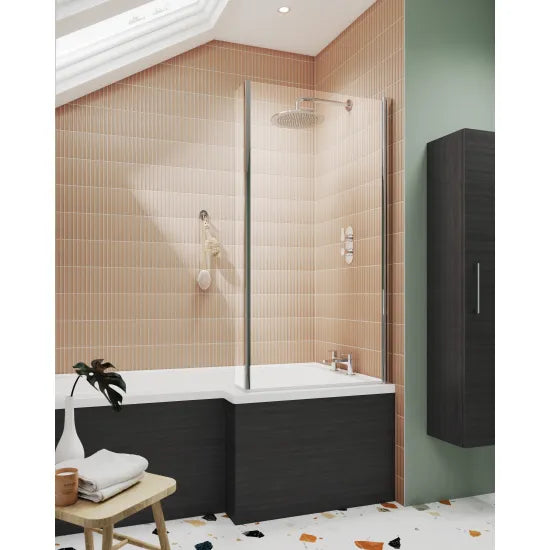 Nuie L-Shaped Fixed Bath Screen