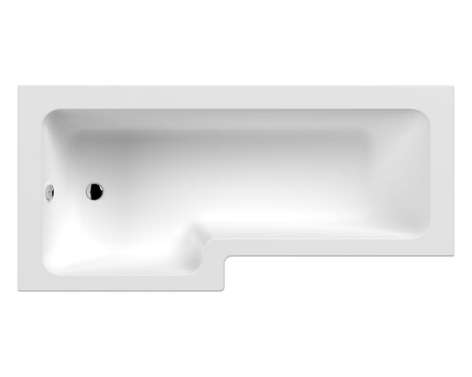 nuie 1800mm left hand square shower bathnsk801s, Baths, Square Shower Baths, Nuie, 1