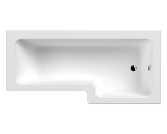 nuie 1800mm right hand square shower bathnsk802s, Baths, Square Shower Baths, Nuie, 1