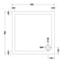 nuie slip resistant square shower tray 900 x 900mmnsr010, Nuie, white, Anti-Slip Trays, Shower Trays, Square Trays, 2