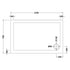 nuie slip resistant rectangular shower tray 1100 x 700mmnsr016, Nuie, white, Anti-Slip Trays, Rectangular Trays, Shower Trays, 2