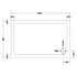 nuie slip resistant rectangular shower tray 1200 x 760mmnsr022, Nuie, white, Anti-Slip Trays, Rectangular Trays, Shower Trays, 2
