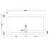nuie slip resistant rectangular shower tray 1400 x 700mmnsr031, Nuie, white, Anti-Slip Trays, Rectangular Trays, Shower Trays, 2
