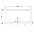 nuie slip resistant rectangular shower tray 1500 x 800mmnsr043, Nuie, white, Anti-Slip Trays, Rectangular Trays, Shower Trays, 2