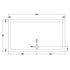nuie slip resistant rectangular shower tray 1600 x 900mmnsr054, Nuie, white, Anti-Slip Trays, Rectangular Trays, Shower Trays, 2