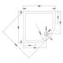 nuie slip resistant quadrant shower tray 900 x 900mmnsr106, Nuie, white, Anti-Slip Trays, Quadrant Trays, Shower Trays, 2