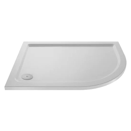 Nuie Slip Resistant Offset Quadrant Shower Tray RH 1000 x 800mm