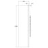 Nuie 350mm Fixed Bath Screen