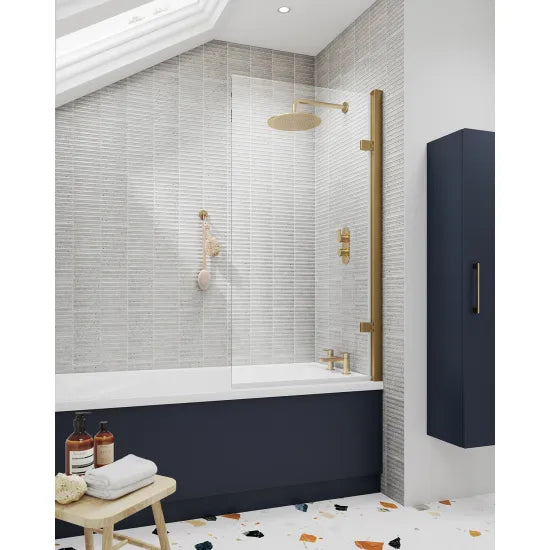 Nuie Square Hinged Bath Screen