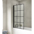 Nuie Square Black Framed Bath Screen