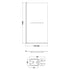 Nuie Square Bath Screen With Rail