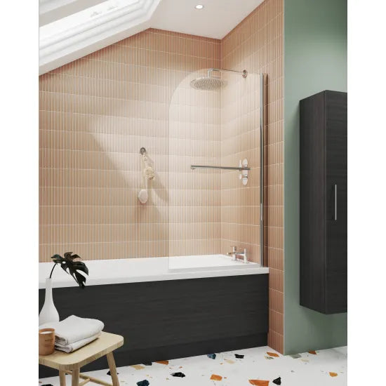 Nuie Round Bath Screen With Rail