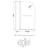 Nuie Round Bath Screen Fixed Panel & Rail