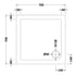 nuie square shower tray 700 x 700mmntp002, Nuie, white, Shower Trays, Square Trays, 2