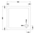 nuie square shower tray 800 x 800mmntp006, Nuie, white, Shower Trays, Square Trays, 2