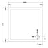 nuie square shower tray 1000 x 1000mmntp015, Nuie, white, Shower Trays, Square Trays, 2