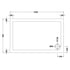 nuie rectangular shower tray 1200 x 760mmntp022, Nuie, white, Rectangular Trays, Shower Trays, 2