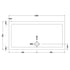 nuie rectangular shower tray 1400 x 700mmntp031, Nuie, white, Rectangular Trays, Shower Trays, 2
