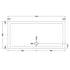 nuie rectangular shower tray 1700 x 800mmntp063, Nuie, white, Rectangular Trays, Shower Trays, 2