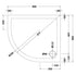 nuie offset quad shower tray lh 900 x 800mmntp103, Nuie, white, Offset Quadrant Trays, Shower Trays, 2