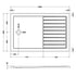 nuie rectangular walk in shower tray 1400 x 900ntp1490, Nuie, white, Rectangular Trays, Shower Trays, Wetroom Trays, 3