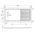 nuie rectangular walk in shower tray 1600 x 800ntp1680, Nuie, white, Rectangular Trays, Shower Trays, Wetroom Trays, 3