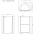 Nuie Corner Mirror Cabinet