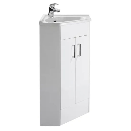nuie 2 door corner cabinet basinnvc180a, Nuie, Sink Vanity Unit, Basin Unit, 1