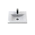 Deco Satin White 500mm Wall Hung Single Drawer Vanity & Mid-Edge Basin