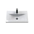 Deco Soft Black 600mm Wall Hung Single Drawer Vanity & Mid-Edge Basin