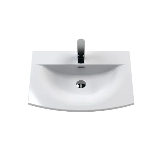 Nuie Athena 600mm Gloss White Floor Standing Vanity With Basin 4