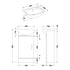 nuie 420mm cabinet basinnvs100, Nuie, Sink Vanity Unit, Basin Unit, 2