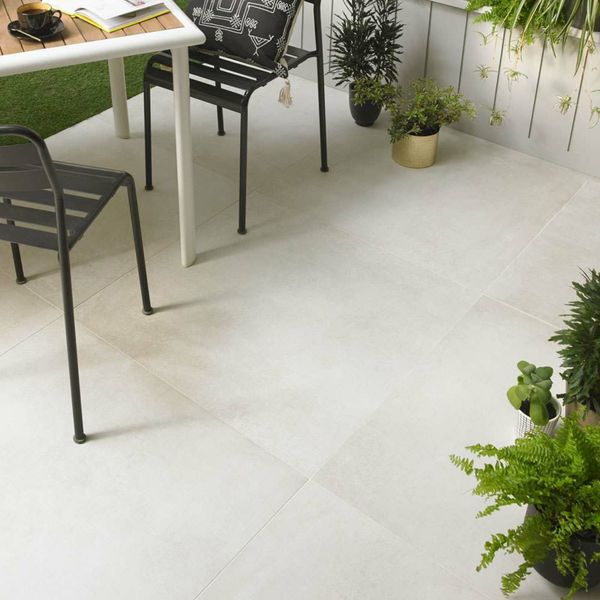 Open Bianco Concrete Effect 800x800x20mm Slabs