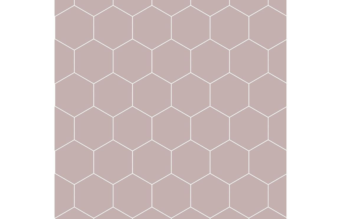 Fibo Urban - Dusky Pink (Hexagonal) - Single