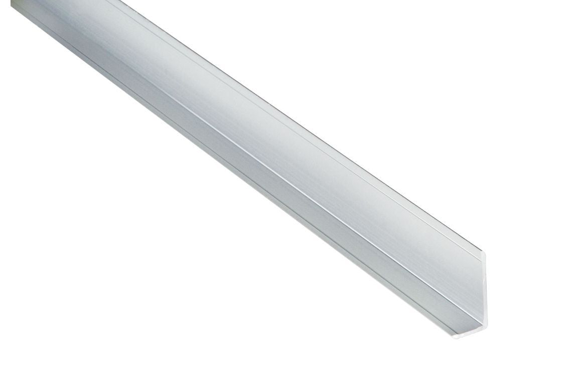 Fibo White PVC Large L-Shaped Profile 2.4m