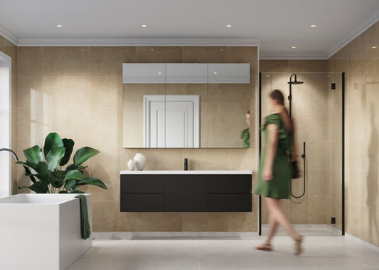 Fibo scandinavian desert gloss tile effect pk 2, Fibo Panels,  Plywood Wet Wall Panels, 1