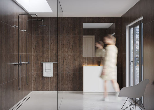 Fibo scandinavian rough wood tile effect pk 2, Fibo Panels,  Plywood Wet Wall Panels, 1