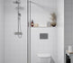 Fibo contemporary denver white tile effect pk 2, Fibo Panels,  Plywood Wet Wall Panels, 9