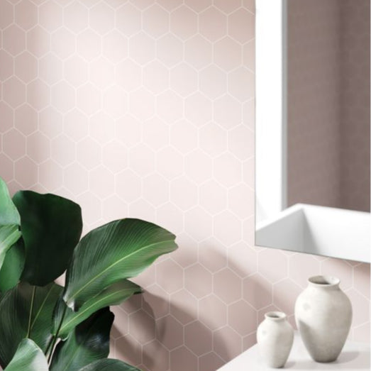 Fibo Urban - Dusky Pink (Hexagonal) - Single