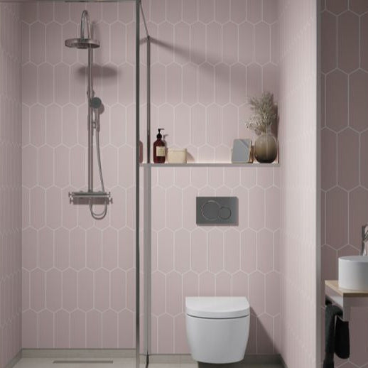 Fibo Urban - Dusky Pink (Elongated Hexagonal) - Pk/2